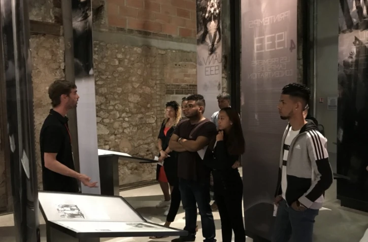 école seconde chance, visite camp des milles, marseille