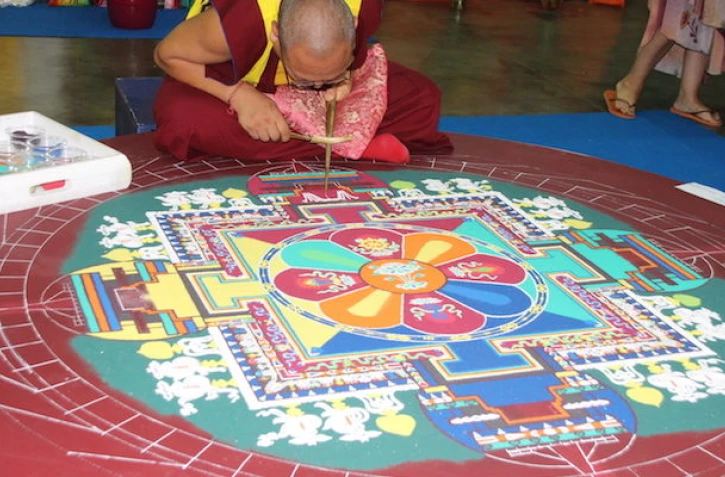 mandala moine tibétains