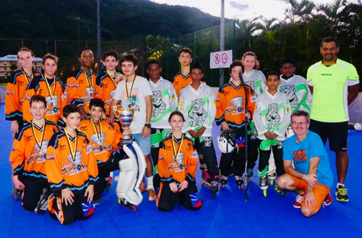 Roller-Hockey: les jeunes Cyclones de Saint-Paul sacrés Champions de la Réunion