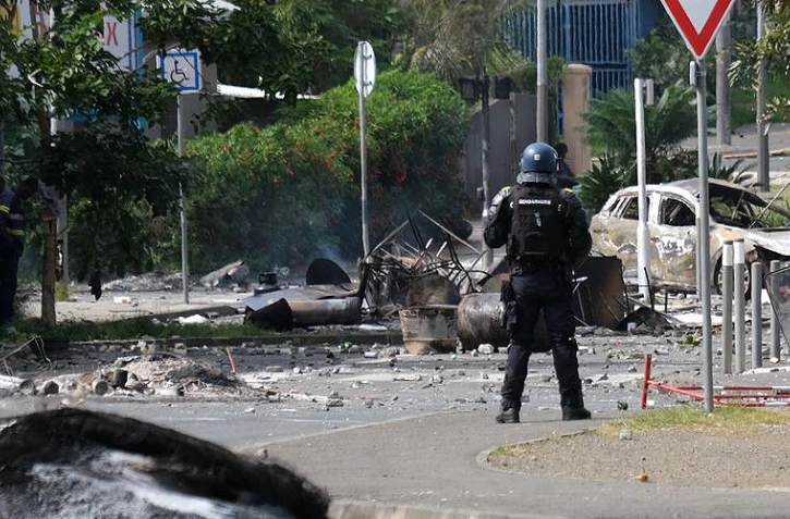 Rassemblement de partisans indépendantistes à Nouméa, le 13 mai 2024 en Nouvelle-Calédonie