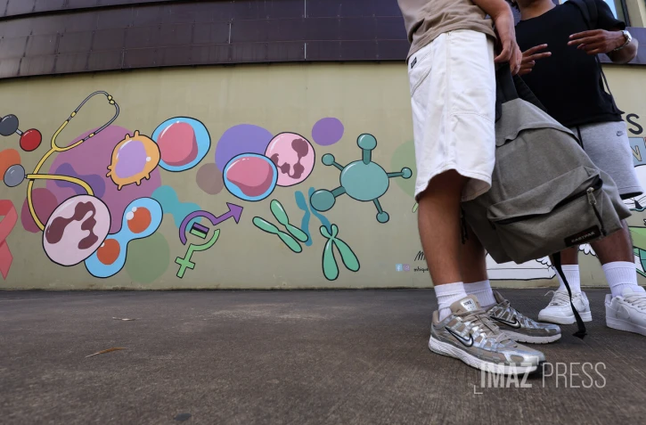 inauguration de fresque au lycée Paul Verges