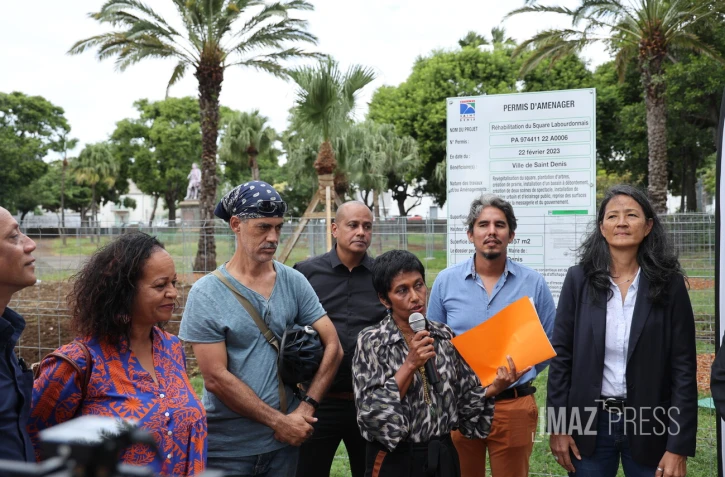 Saint-Denis, rénovation des jardins de la préfecture