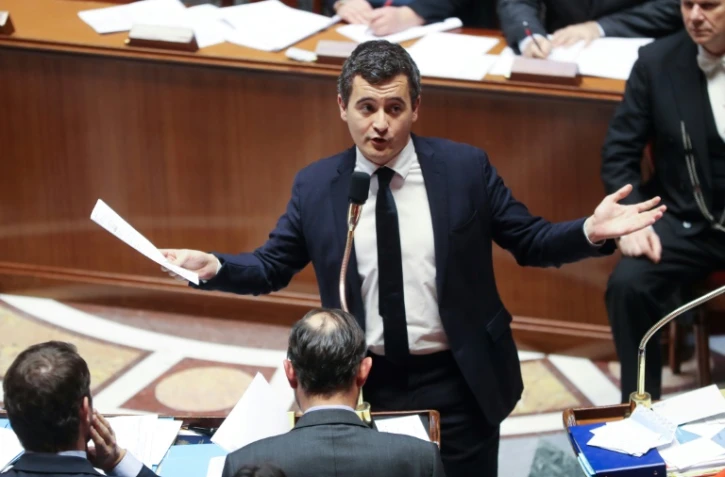 Le ministre des Comptes publics Gérald Darmanin le 24 janvier 2018 à l'Assemblée nationale à Paris