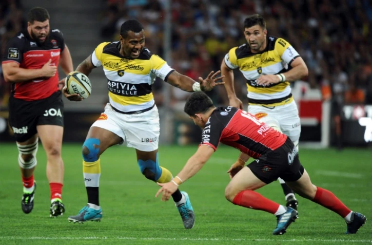 L'arrière de La Rochelle Kini Murimurivalu lors de la demi-finale de Top 14 contre Toulon, le 26 mai 2017 au Vélodrome
