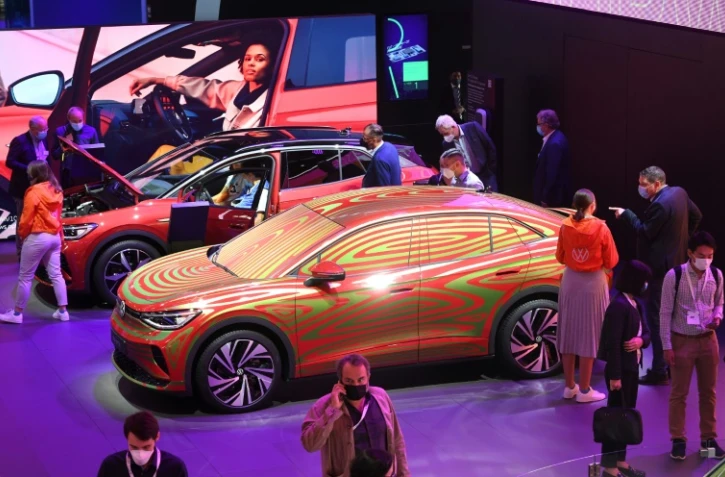 Au Salon de l'automobile de Munich, en Allemagne, le 8 septembre 2021