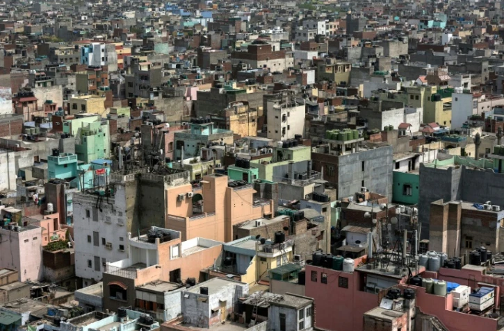 Vue de New Delhi le 14 avril 2015