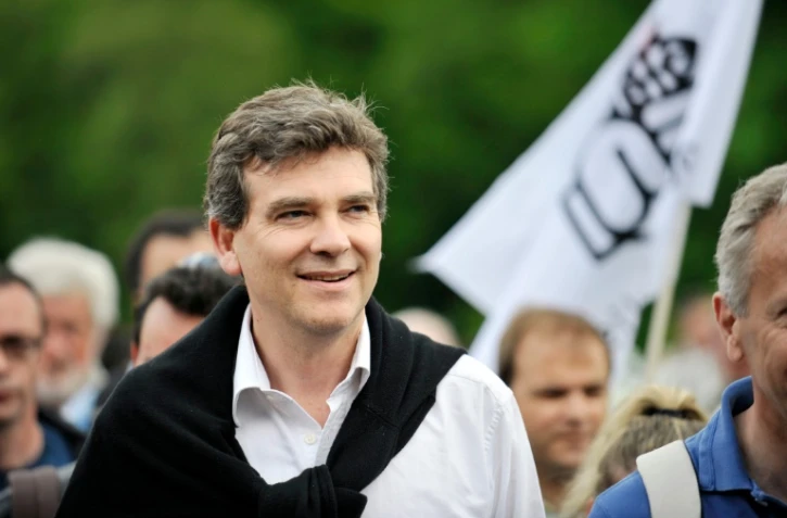 Arnaud Montebourg au Mont Beuvray le 28 mai 2012