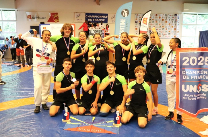 Championnat de France UNSS Lutte : Saint-Charles sacré double champion