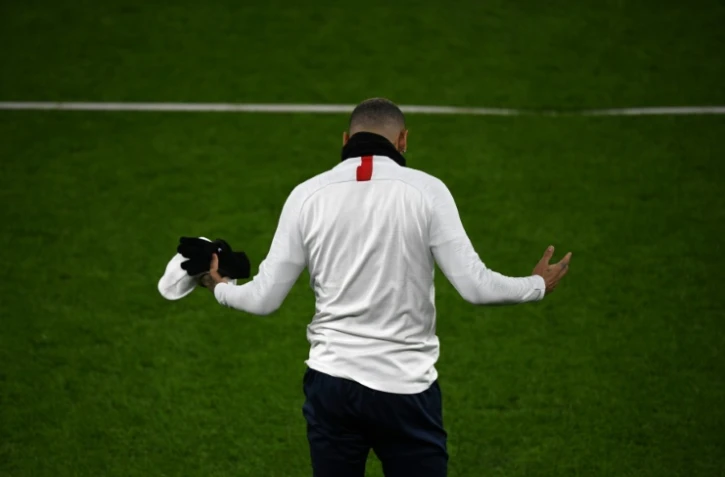 L'attaquant brésilien du Paris SG Neymar à l'entraînement à la veille du 8e de finale aller de Ligue des champions contre Dortmund le 17 février 2020 à Dortmund