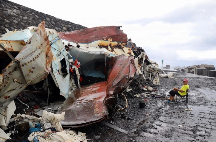 Voilier échoué janvier 2018