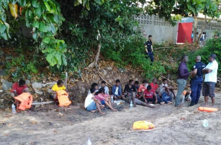 Lundi 27 mai 2019 - Mayotte : 18 migrants Sri-lankais débarquent dans le sud (Photo : DR/France Mayotte Matin)