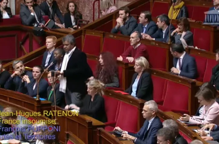 JH Ratenon - Assemblée nationale - "Après le travail d'intérêt général, comptez-vous rétablir l'esclavage ?"
