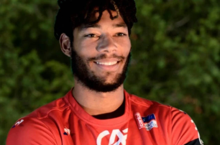 Le joueur d'Aurillac Louis Fajfrowski décédé le 10 août 2018 lors d'un match amical à domicile face à Rodez