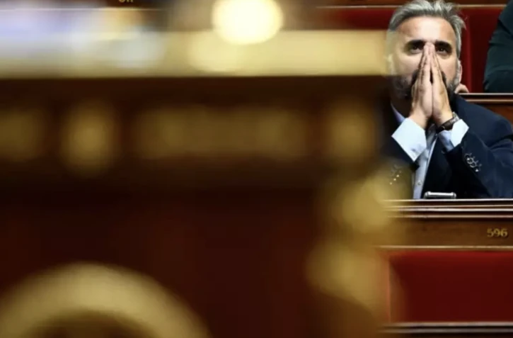 Alexis Corbiere à l'Assemblée nationale le 17 octobre 2023 ( AFP / JULIEN DE ROSA )