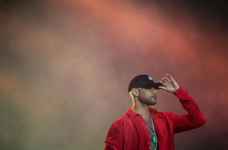 Le rappeur Booba au festival des Vieilles Charrues le 18 juillet 2019