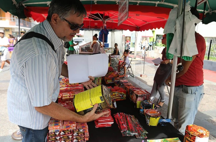 Vente ambulante de pétards