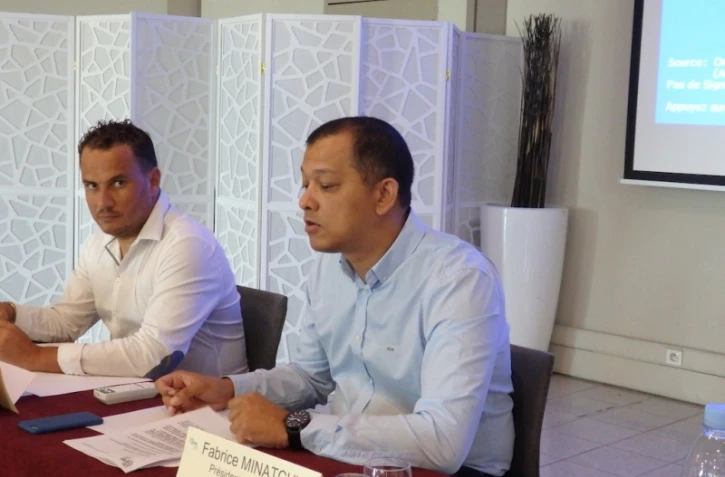 Le délégué général Ludovic Courtois et le président de l?ARIPA Fabrice Minathchy. 