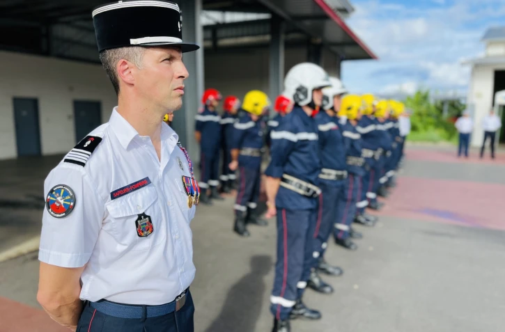 Le Commandant Nicolas Folio, nouveau chef de centre principal de secours de Saint-Pierre