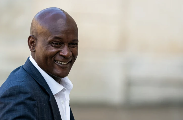 L'ancien handballeur international et directeur général de l'UNSS, Olivier Girault, à Paris, le 13 septembre 2021. (XOSE BOUZAS / HANS LUCAS / AFP)