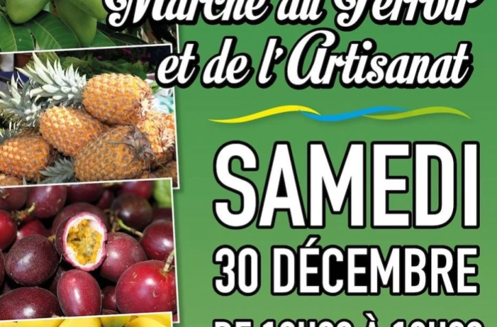 Le marché du terroir et de l?artisanat cet après-midi à Saint-André.