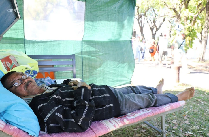Claude Leperlier entamait sa grève de la faim.