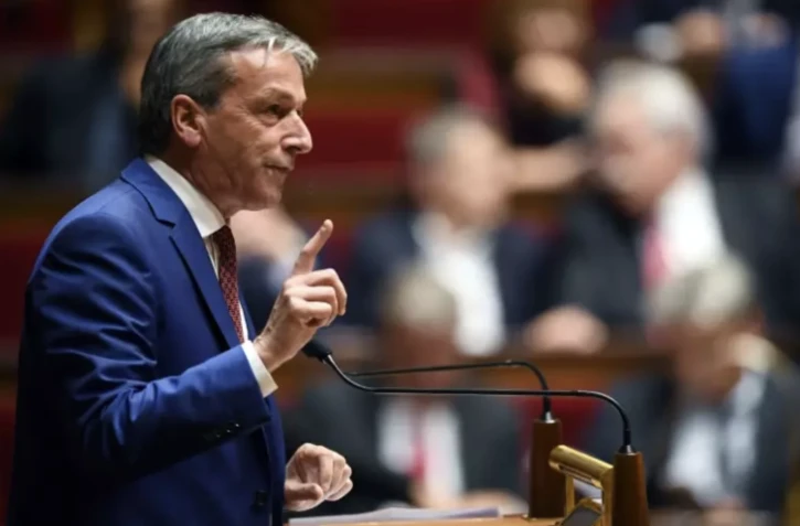 Philippe Vigier à l'Assemblée nationale le 20 juillet 2023 ( AFP / Eric Feferberg )