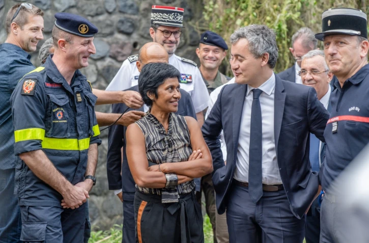 Ericka Bareigts et Gérald Darmanin à la Montagne