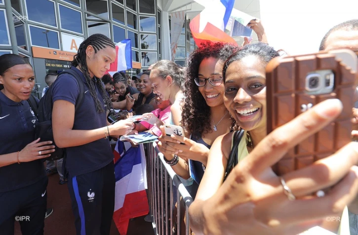 Equipe de france féminine à La Réunion
