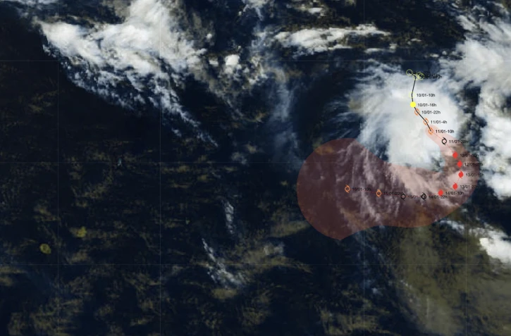 Météo Tempête tropicale modérée Dudzai 2300km