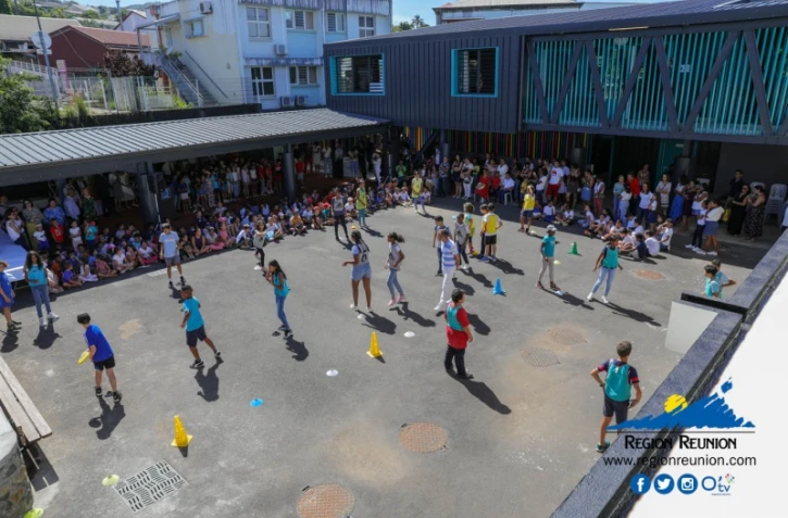 Petite-Île : la Région Réunion inaugure les travaux de réhabilitation de l’école des Bougainvilliers
