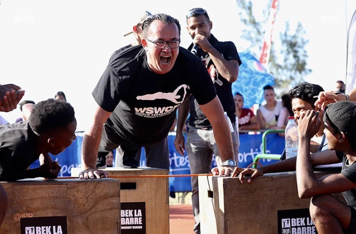 Championnat régional street workout au Port, bek la barre