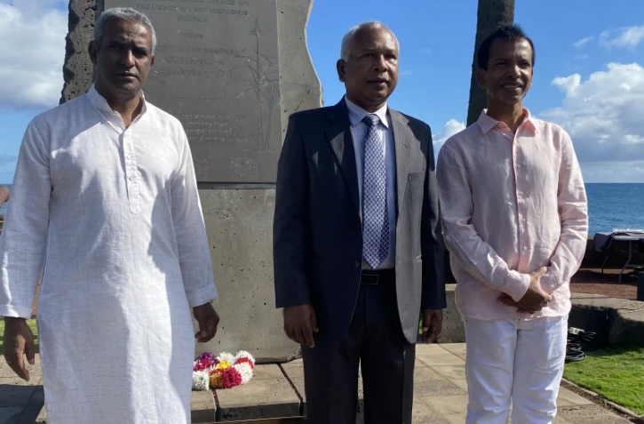 hommage aux premiers engagés indiens sur le barachois