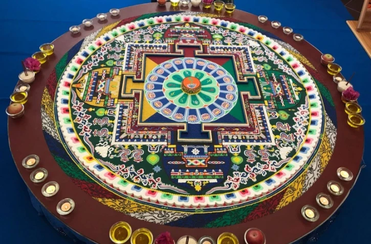 Inauguration du mandala au Tampon