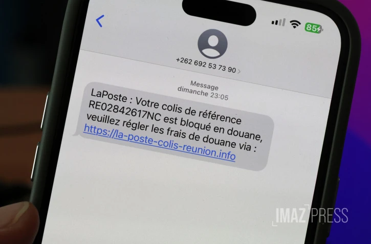 sms arnaque colis postaux 