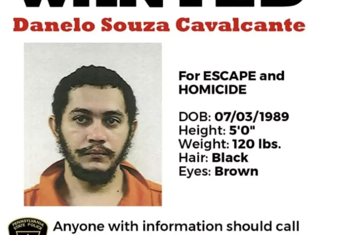 L'avis de recherche, diffusé par la police d'Etat de Pennsylvanie, de Danelo Cavalcante, en cavale depuis le 31 août ( Pennsylvania State Police Department / Handout )