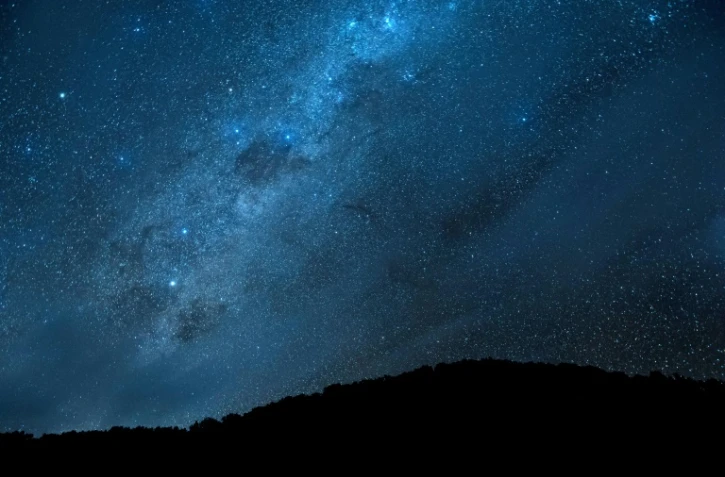 Ciel de nuit Ă Las Trancas, au sud de Santiago, au Chili, le 7 avril 2018