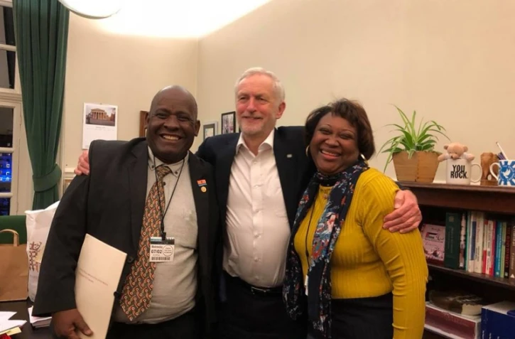 Olivier Bancoult recontre Jeremy Corbyn