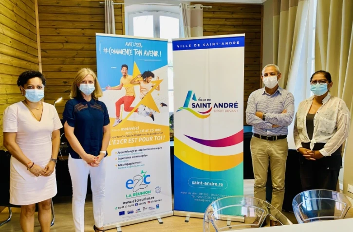 La ville de Saint-André signe une convention avec l'Ecole de la 2ème Chance