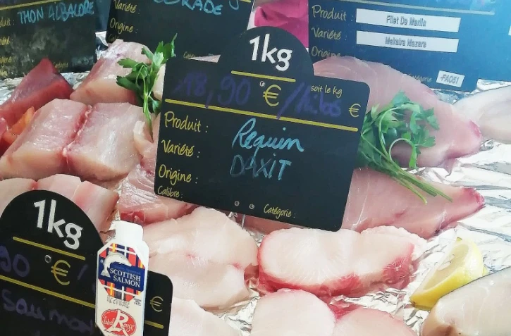 Une espèce de requin protégée vendue dans une poissonnerie de l'ouest