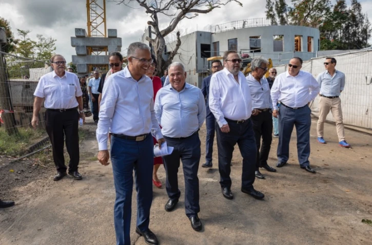 Visite chantier ligne du paradis département