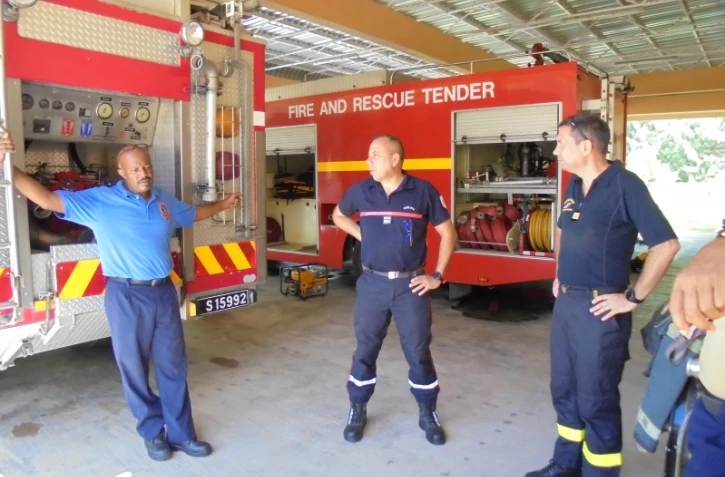 Intervention de pompiers réunionnais aux Seychelle