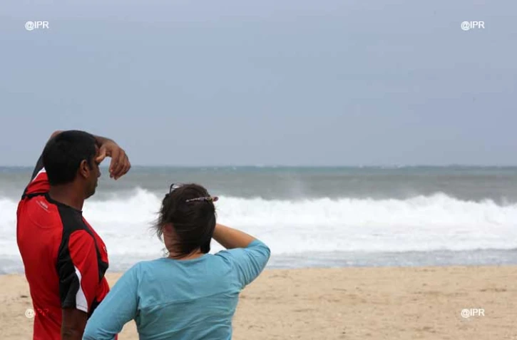 Houle sur le littoral ouest