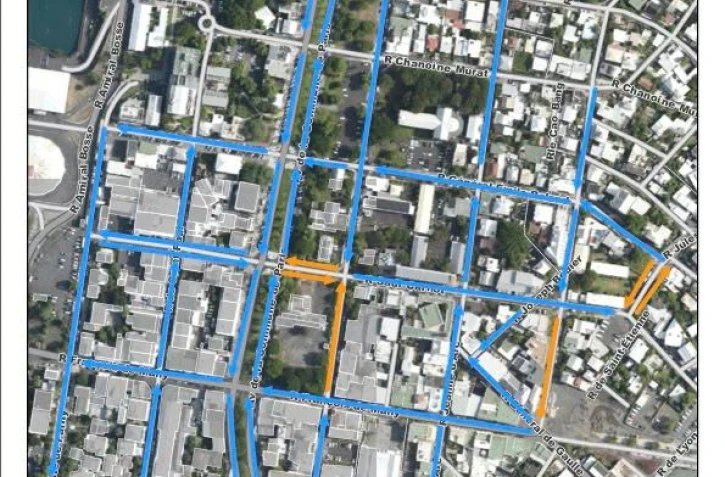 Le Port : nouveaux aménagements et nouveaux sens de circulation en centre ville