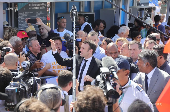 Emmanuel Macron en visite à La Réunion
