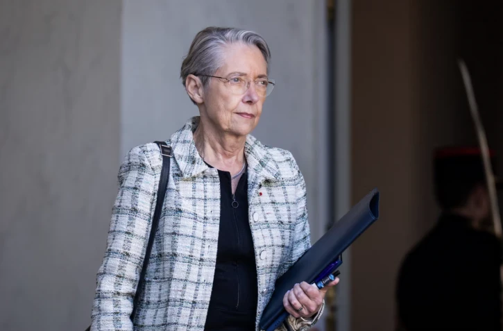 Elisabeth Borne, ministre de l'Education nationale, à Paris, le 19 mars 2025. (XOSE BOUZAS / HANS LUCAS / AFP)