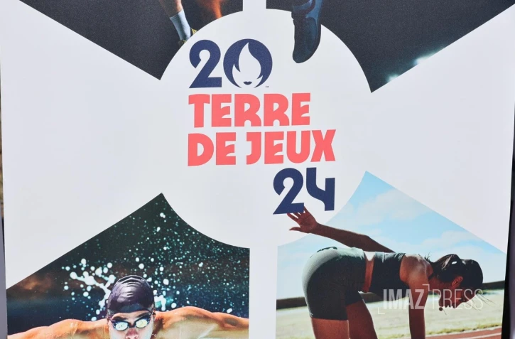 La Flamme olympique au volcan