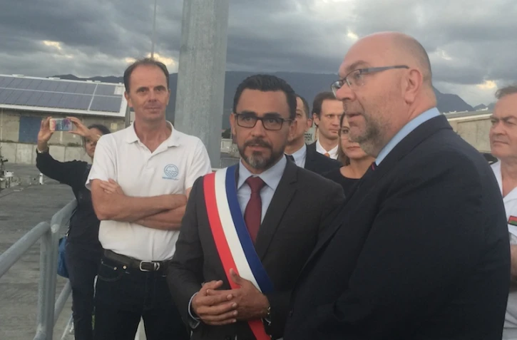 Stéphane Travert visite du ministre de l'Agriculture au Port, Réunimer