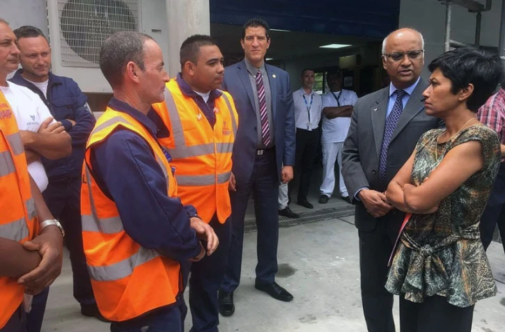 Ericka Bareigts visite Air Austral, lundi 31 octobre 2016