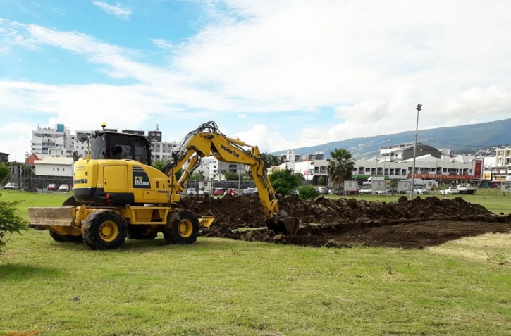 travaux des évactuations d\'eaux pluviales rue Ha Sam