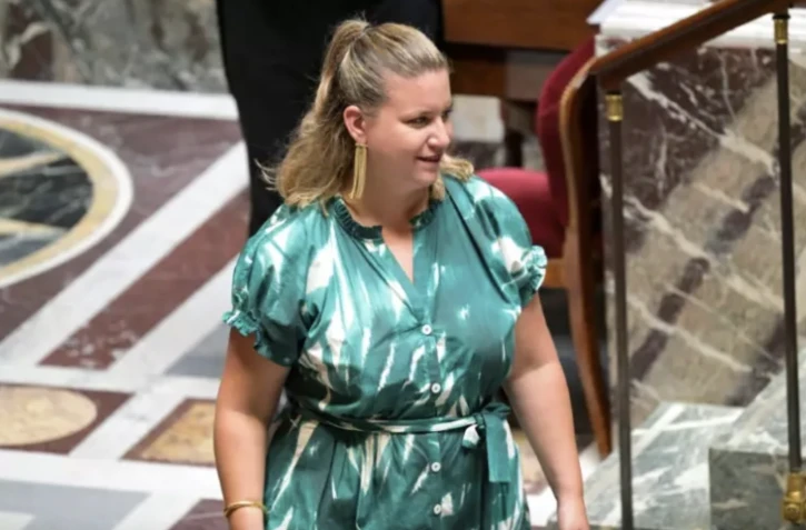 Mathilde Panot, la cheffe de file des députés de La France insoumise à l'Assemblée nationale, Paris, le 18 juillet 2024 ( AFP / Bertrand GUAY )
